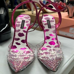 Pink and Crystal Heels